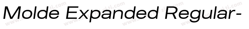 Molde Expanded Regular字体转换